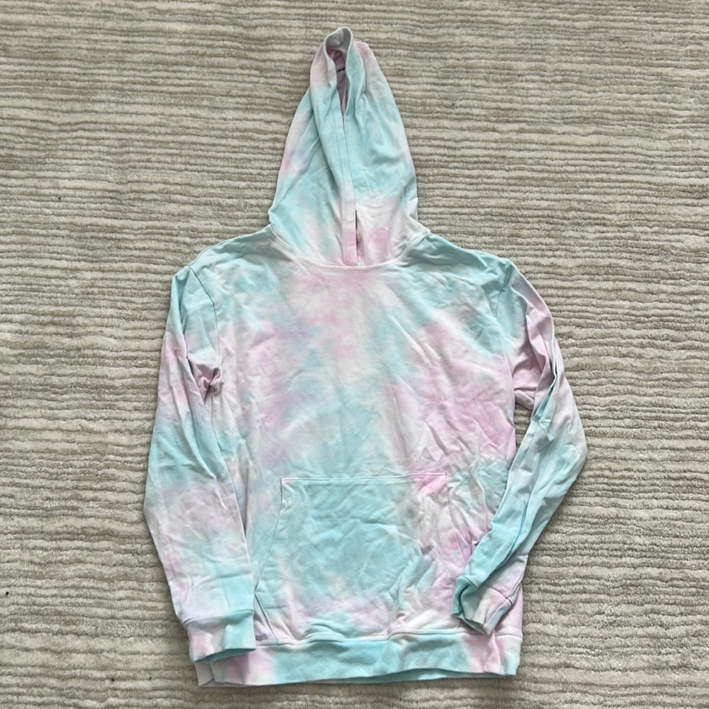 T2 Love hoodie sweatshirt tie dye